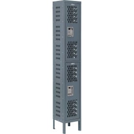 Global Industrial™ Capital® 2-Tier 2 Door Ventilated Box Locker12""Wx18""Dx78""HUnassembled