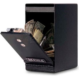 Mesa Safe B-Rate Undercounter Safe Cabinet MUC1K Dual Key Lock 6""W x 8-3/4""D x 12""H
