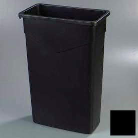 Carlisle TrimLine Rectangle Waste Container 23 Gallon Black - 34202303