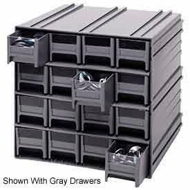 Quantum Interlocking Storage Cabinet QIC-161 - 11-3/4""Wx11-3/8""Dx11""H - 16 Ivory Drawers
