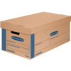Bankers Box® SmoothMove Prime Small Moving Boxes 24""L x 12""W x 10""H Kraft/Blue 8/Pack