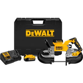 DeWALT DCS374P2 20V MAX XR Li-Ion Brushless Deep Cut Band Saw Kit 2 Batteries 5.0Ah Charger Case