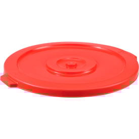Global Industrial™ Plastic Trash Can Lid - 32 Gallon Red