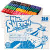 Mr. Sketch® Scented Stix Watercolor Markers - Fine Point - 12 Colors - 216 Pack
