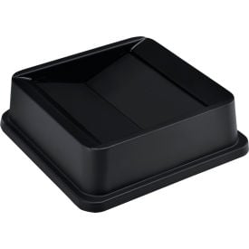 Global Industrial™ Square Plastic Trash Container Swing Lid - 35 & 55 Gallon Black