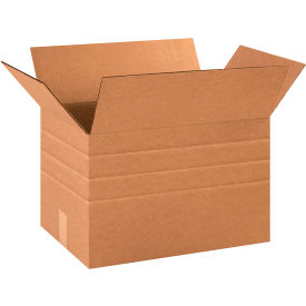 Global Industrial™ Multi Depth Cardboard Corrugated Boxes 18""L x 12""W x 12""H Kraft