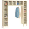 Global Industrial™ 16 Person Clear View Locker 72""W x 18""D x 78""H Tan Assembled