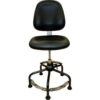 ShopSol Big & Tall Workbench Chair - Vinyl - Black