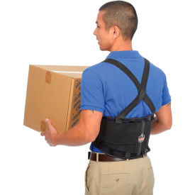 Ergodyne® ProFlex® 100 Economy Back Support W/Rubber Track Webbing Small Black