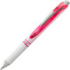 Pentel® EnerGel RTX Retractable Gel Pen 0.7mm Pink Ink White/Pink Barrel