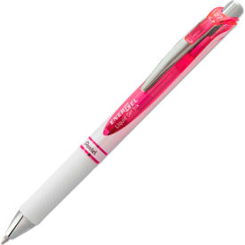 Pentel® EnerGel RTX Retractable Gel Pen 0.7mm Pink Ink White/Pink Barrel