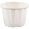 SOLO® Treated Paper Souffl Portion Cups 1/2 Oz. White Qty. 500