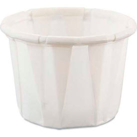 SOLO® Treated Paper Souffl Portion Cups 1/2 Oz. White Qty. 500