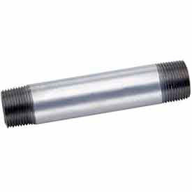 1-1/4 In X 2 In Galvanized Steel Pipe Nipple 150 PSI Lead Free
