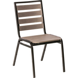 Lorell® Charcoal Outdoor Chair - Pack of 4