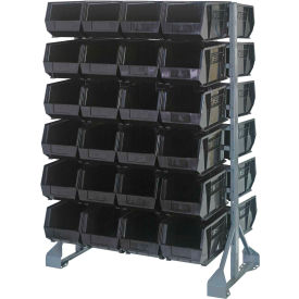 Quantum QRU-12D-240-48 Double Sided 12 Rail Unit With 48 QUS240 Ultra Stack & Hang Bins Black