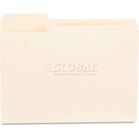 Universal® File Folders 1/3 Cut First Position One-Ply Top Tab Letter Manila 100/Box