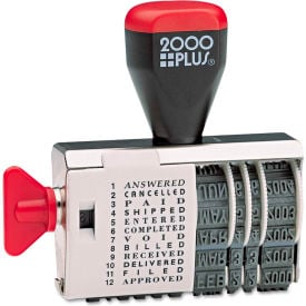 2000 PLUS® Dial-N-Stamp 12 Phrases 1 1/2 x 1/8