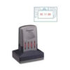 Xstamper® VersaDater Pre-Inked Message/Date Stamp PAID 1-5/16"" x 2-1/8"" Blue/Red