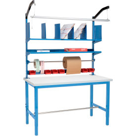 Global Industrial™ Packing Workbench W/Riser Kit ESD Square Edge 60""W x 36""D