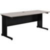 Interion® 72""W Desk - Rustic Gray