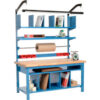 Global Industrial™ Complete Packing Workbench Maple Butcher Block Safety Edge 72""W x 30""D