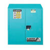 Justrite 60 Gal. Acid Corrosive Cabinet Self-Close 2 Door 34""W x 34""D x 65""H Blue