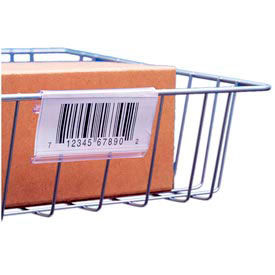 Label Holder Wire Basket/Display Clear 6"" (25 pcs/pkg)