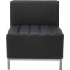 Alera® Armless Sectional Seating - 26-3/8"" x 26-3/8"" x 30-1/2"" - Black - QUB Series