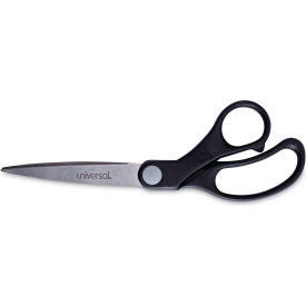 Universal® Stainless Steel Office Scissors 8.5"" Long 3.75"" Cut Length Black Offset