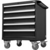 Global Industrial™ Handle And Wheel Kit For Modular Drawer Cabinet Black 30""W x 27""D