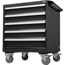 Global Industrial™ Handle And Wheel Kit For Modular Drawer Cabinet Black 30""W x 27""D