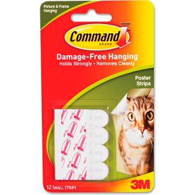 3M Command™ Poster Strips White 12/Pack