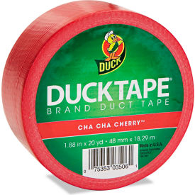 Duck® Colored Duct Tape 1.88""W x 20 yds - 3"" Core - Red