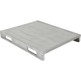 Solid Closed Deck Pallet Steel 4-Way Entry 39-1/2"" x 47"" 4000 Lb Static Capacity