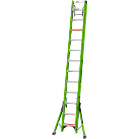 Little Giant® SumoStance Extension Ladder w/ Hyperlite Cable Hooks CLAW V-bar 24' Type IAA