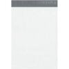 Global Industrial™ Expansion Poly Mailers 15""W x 20""L x 4""D 2.5 Mil White 100/Pack