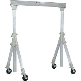 Global Industrial ™ Adjustable Height Aluminum Gantry Crane 9'8""W x 9'6-12'H 2000 Lb. Cap.