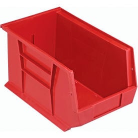 Plastic Stack & Hang Bin 8-1/4""W x 13-5/8""D x 8""H Red
