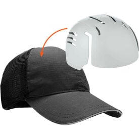 Ergodyne® Skullerz® 8946 Standard Baseball Cap with Universal Bump Cap Insert Black