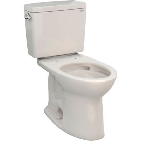 Toto® Drake® 1.28 GPF Round Bowl Toilet 17-3/16""W x 26-3/8""D x 30-1/8""H Cotton