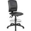 Boss Multifunction Drafting Stool - Leather - Black