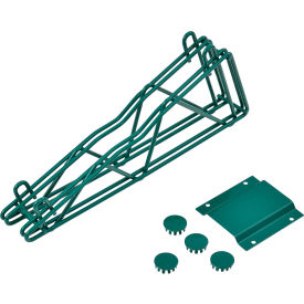 Nexel® Poly-Green® Fixed Double Shelf Wall Mount Bracket 14""D