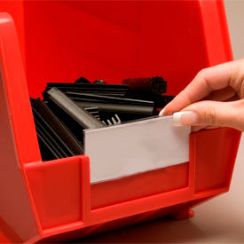 Aigner Tri-Dex TR-1253 Slide-In Label Holder 1-1/4"" x 3"" for Stacking Bins Price per Pack of 25