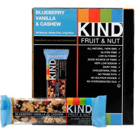 KIND® Fruit and Nut Bars Blueberry Vanilla and Cashew 1.4 oz. Bar 12/Box