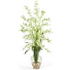 Nearly Natural Dancing Lady Liquid Illusion Silk Flower Arrangement Green