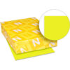 Neenah Paper Astrobrights Colored Card Stock 22791 8-1/2"" x 11"" Sunburst Yellow™ 250/Pack