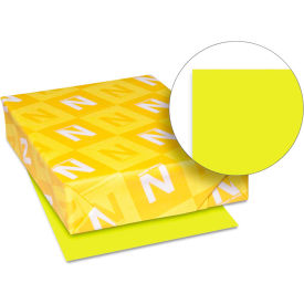 Neenah Paper Astrobrights Colored Card Stock 22791 8-1/2"" x 11"" Sunburst Yellow™ 250/Pack