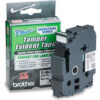 TZ Tape Cartridge for P-Touch labelers security tape Black on White 3/4w
