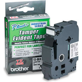 TZ Tape Cartridge for P-Touch labelers security tape Black on White 3/4w